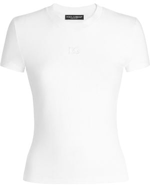Dolce & Gabbana Cotton Logo T-Shirt - White