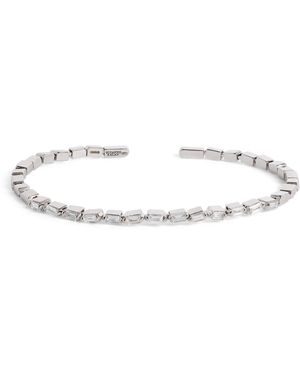 Suzanne Kalan And Diamond Thin Bold Bangle - White