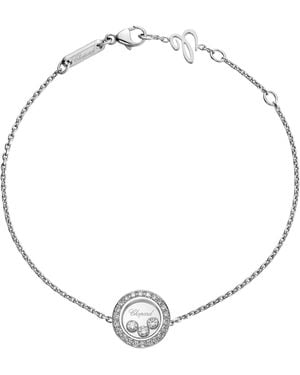 Chopard And Diamond Happy Diamonds Icons Pavé Bracelet - Metallic