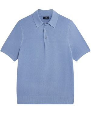 dunhill Cotton Piqué Polo Shirt - Blue