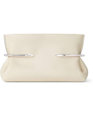 Givenchy Small Leather Soft Pinch Clutch - Natural