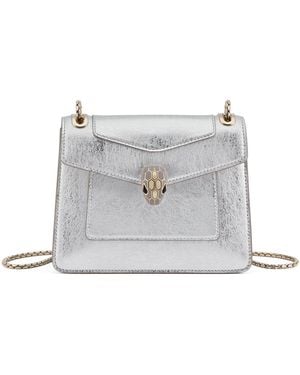 BVLGARI Small Serpenti Forever Day-To-Night Shoulder Bag - White