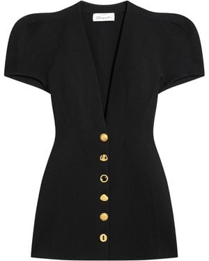Schiaparelli Short-Sleeve Mini Dress - Black