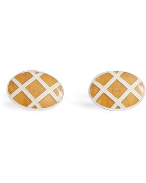 Deakin & Francis Sterling And Enamel Cufflinks - Metallic