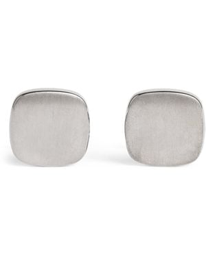 Giorgio Armani Sterling Round Cufflinks - Grey