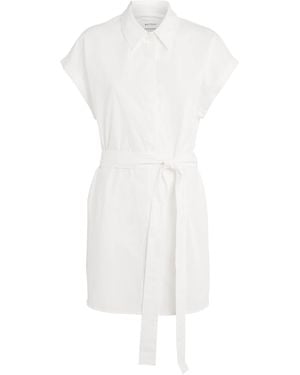 Matteau Organic Cotton Tie-Waist Mini Dress - White