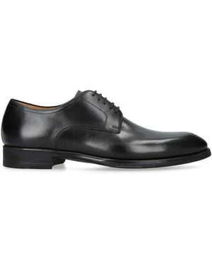 Magnanni Leather Derby Shoes - Black