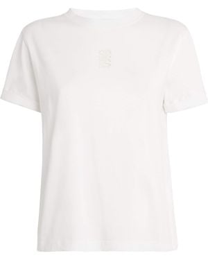 Sandro Cotton Monogram T-Shirt - White