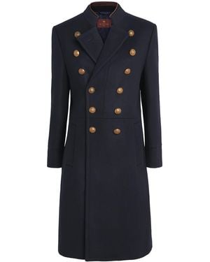 Etro Wool-Blend Pea Coat - Blue