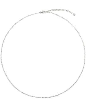 Monica Vinader Sterling Oval-Link Chain Necklace - White