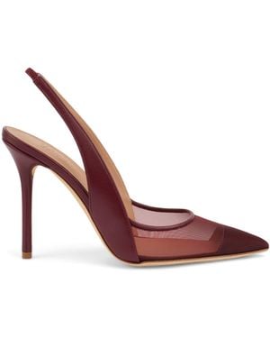 Malone Souliers Mesh Aubrey Slingback Court Shoes 100 - Pink