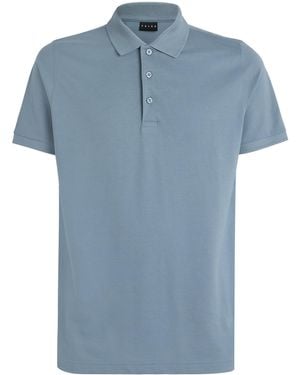 FALKE Pima Cotton Piqué Polo Shirt - Blue