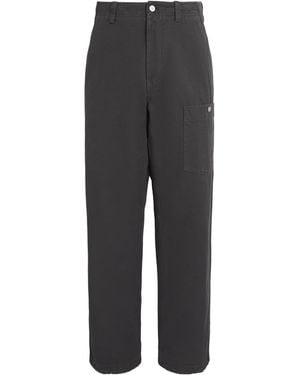 Stone Island Slub Cotton Marina Trousers - Grey
