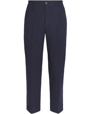 A.P.C. Cotton Pleated Trousers - Blue