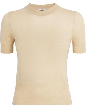 JOSEPH Cashmere Cashair T-Shirt - Natural