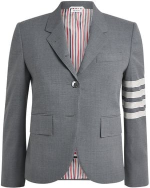 Thom Browne Wool High Armhole Sport Coat - Grey
