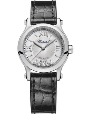 Chopard Stainless Steel And Diamond Happy Sport Watch - Grey