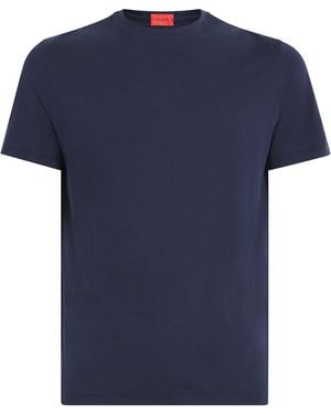 Isaia Silk-Cotton T-Shirt - Blue
