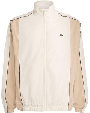 Lacoste Taffeta Water-Repellent Track Jacket - Natural
