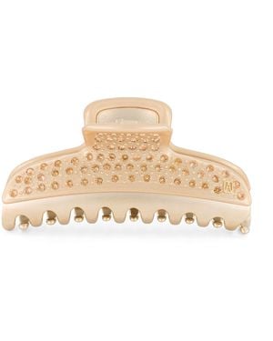 Alexandre De Paris Plated Crystal-Embellished Claw Hair Clip - Natural