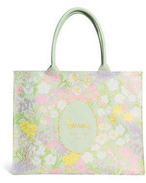 Harrods Spring Tote Bag - Yellow