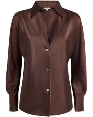 Vince Silk Shirt - Brown