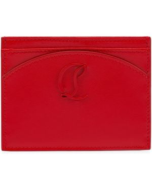 Christian Louboutin Loubi54 Leather Card Holder - Red