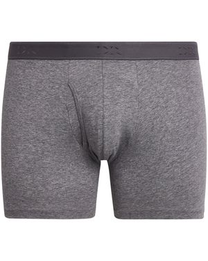Derek Rose Pima Cotton Stretch Open Trunks - Grey