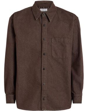 LE17SEPTEMBRE Denim Overshirt - Brown