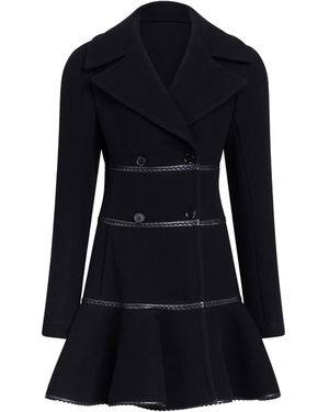 slim fit dress slacks Unique Vintage Black Flare Swing Coat main image 0
