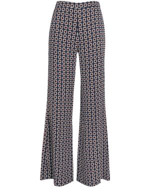 Sandro Floral Print Flared Pants - Grey