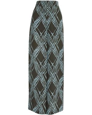 JOSEPH Open-Weave Silk-Blend Asila Pants - Green