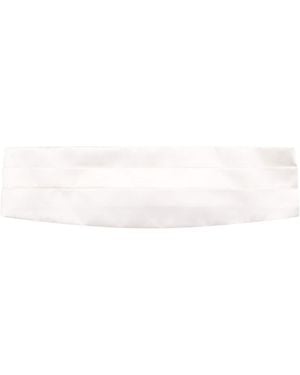 Giorgio Armani Silk Cummerbund - White