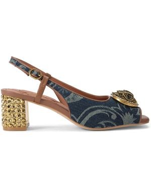 Kurt Geiger Embellished Chelsea Slingback Sandals - Blue