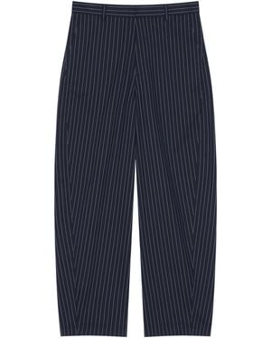 Givenchy Stripe Couture Seam Trousers - Blue