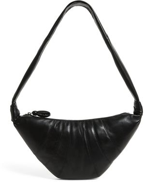 Lemaire Medium Nappa Leather Croissant Bag - Black