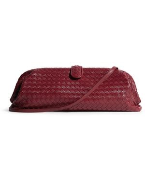Bottega Veneta Leather Lauren 1979 Clutch Bag - Red