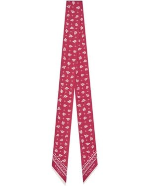 Givenchy Silk Floral Bandeau - Red