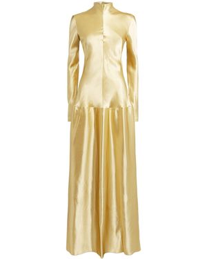 FFORME Satin Mila Maxi Dress - Metallic