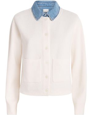 Sandro Wool-Blend 2-In-1 Cardigan - White
