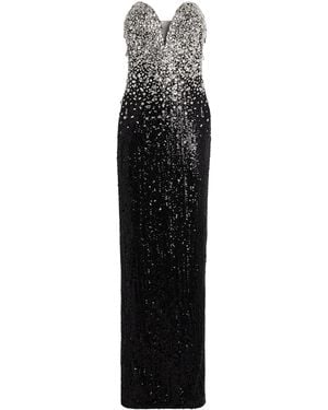 Pamella Roland Embellished Dégrade Gown - Black