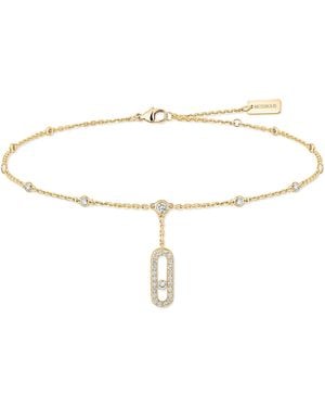 Messika Move Uno And Pavé Diamond Anklet - White