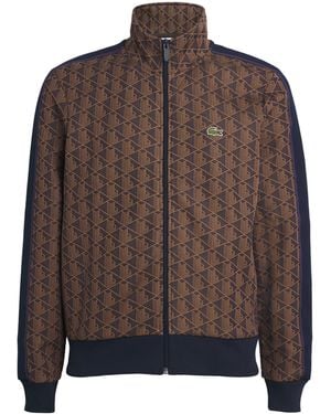 Lacoste Jacquard Logo Track Jacket - Brown