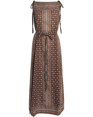 Doen Organic Cotton Amarante Midi Dress - Brown
