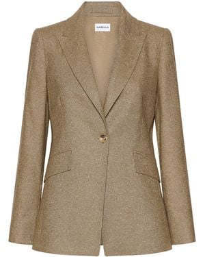 Marella Virgin Wool-Blend Blazer - Natural