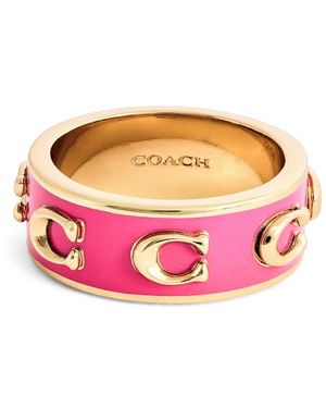 COACH Enamel C Ring - Pink