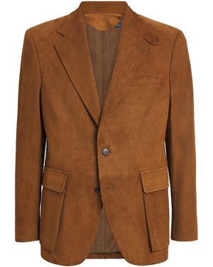 Polo Ralph Lauren Suede Rl67 Blazer - Brown