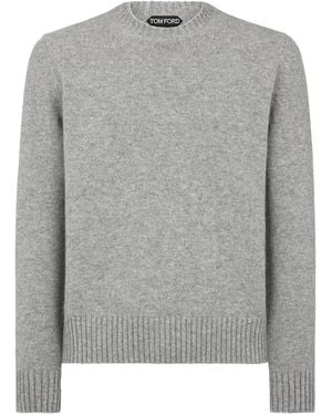 Tom Ford Cashmere Crew-Neck Sweater - Gray