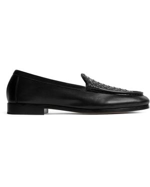 Bottega Veneta Leather Silenzio Loafers - Black
