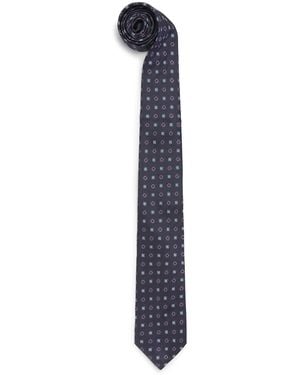 Harrods Silk Jacquard Tie - Blue